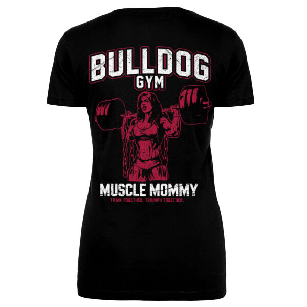 MUSCLE MOMMY - WOMEN'S FITTED T-SHIRT - $17S3HT$ Thumbnail
