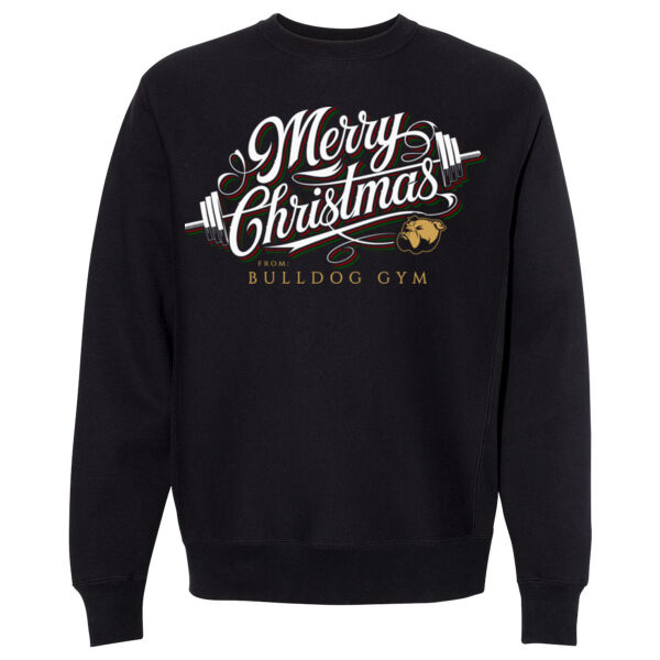 MERRY CHRISTMAS FROM BULLDOG GYM - CREWNECK SWEATSHIRT - $FA1W9P$ Thumbnail