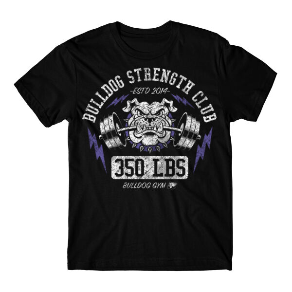 350 LBS - BULLDOG STRENGTH CLUB - T-SHIRT - $Z3DFT5$ Thumbnail